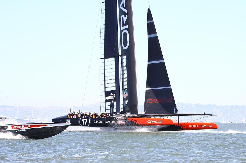 America’s Cup - Day 1,  Oracle Team USA vs Emirates Team NZ - Race 1 © Richard Gladwell www.photosport.co.nz